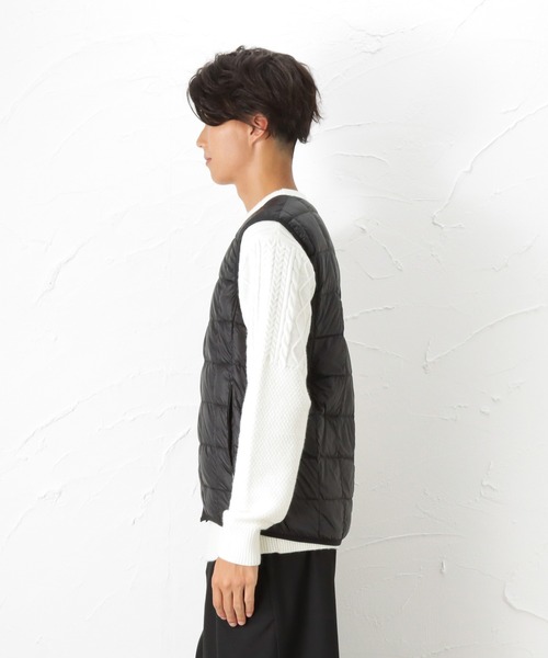 NAVY(ネイビー)の「インナーダウンベスト(ベスト・メンズ・ブラック/ネイビー/グレー・M/L/XL)」の21枚目の写真