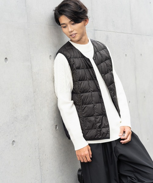 NAVY(ネイビー)の「インナーダウンベスト(ベスト・メンズ・ブラック/ネイビー/グレー・M/L/XL)」の12枚目の写真