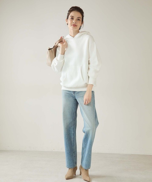 TICCA（ティッカ）の「【TICCA/ティッカ】裏起毛パーカー（パーカー・レディース・ホワイト/ライトグレー/ベージュ・FREE）」の4枚目の写真