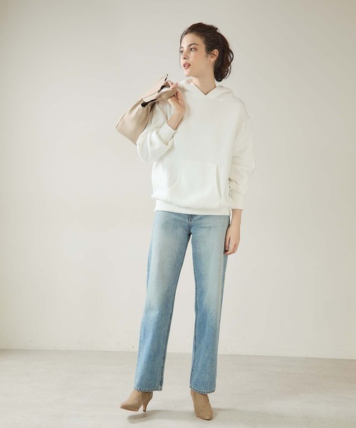 TICCA（ティッカ）の「【TICCA/ティッカ】裏起毛パーカー（パーカー・レディース・ホワイト/ライトグレー/ベージュ・FREE）」の9枚目の写真