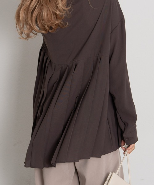 AIC.(エーアイシー)の「プリーツ長袖ブラウス(シャツ/ブラウス・レディース・ブラック/ネイビー/ブラウン/オフホワイト/ボルドー/その他・FREE)」の20枚目の写真