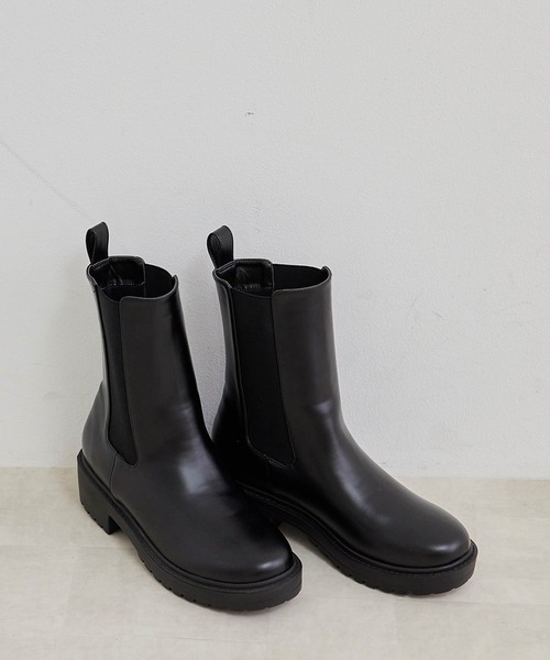 ROPE' PICNIC（ロペピクニック）の「【WEB限定】軽量プラットフォームブーツ（ブーツ・レディース・ブラック/ブラウン/キナリ・S/M/L）」の16枚目の写真