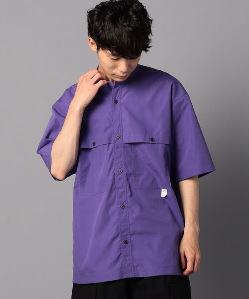 NOLLEY'S goodman（ノーリーズグッドマン）の「【WORK ABOUT/ワークアバウト】BREATHABLE SHIRT（シャツ/ブラウス・メンズ・ブラック/ブラウン/パープル・LARGE/MEDIUM/SMALL）」の3枚目の写真