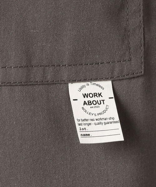 NOLLEY'S goodman（ノーリーズグッドマン）の「【WORK ABOUT/ワークアバウト】BREATHABLE SHIRT（シャツ/ブラウス・メンズ・ブラック/ブラウン/パープル・LARGE/MEDIUM/SMALL）」の12枚目の写真