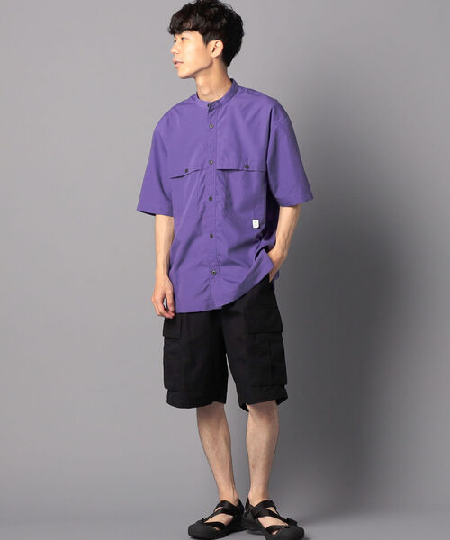 NOLLEY'S goodman（ノーリーズグッドマン）の「【WORK ABOUT/ワークアバウト】BREATHABLE SHIRT（シャツ/ブラウス・メンズ・ブラック/ブラウン/パープル・LARGE/MEDIUM/SMALL）」の15枚目の写真