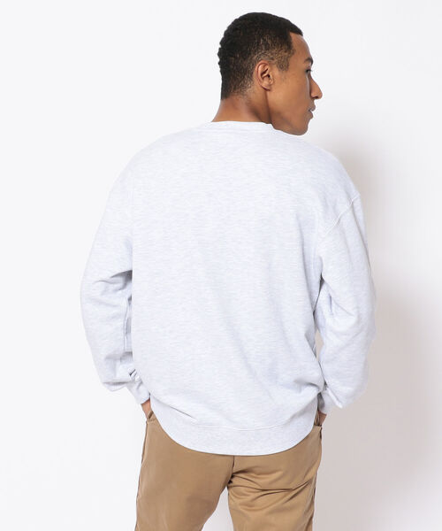 AVIREX（アヴィレックス）の「【SAMRT/スマート】長袖 ロゴ スウェット / LONG SLEEVE LOGO SWEAT / アヴィレックス / AVIREX（スウェット・メンズ・ライトグレー/オフホワイト/ブラック・XX-LARGE/MEDIUM/X-LARGE/LARGE）」の9枚目の写真