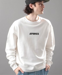AVIREX | 【SAMRT/スマート】長袖 ロゴ スウェット / LONG SLEEVE LOGO SWEAT / アヴィレックス / AVIREX(スウェット)
