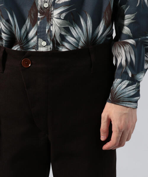 BLUE WORK(ブルーワーク)の「ポリエステルコットン フライフロント セミワイドパンツ(その他パンツ・メンズ・ダークブラウン/バーガンディー・S/M/XS)」の9枚目の写真