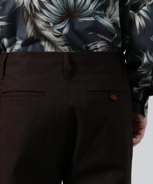 BLUE WORK(ブルーワーク)の「ポリエステルコットン フライフロント セミワイドパンツ(その他パンツ・メンズ・ダークブラウン/バーガンディー・S/M/XS)」の10枚目の写真