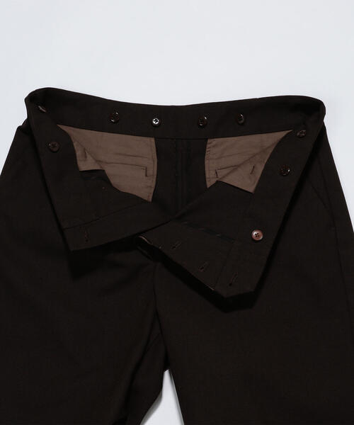 BLUE WORK(ブルーワーク)の「ポリエステルコットン フライフロント セミワイドパンツ(その他パンツ・メンズ・ダークブラウン/バーガンディー・S/M/XS)」の13枚目の写真