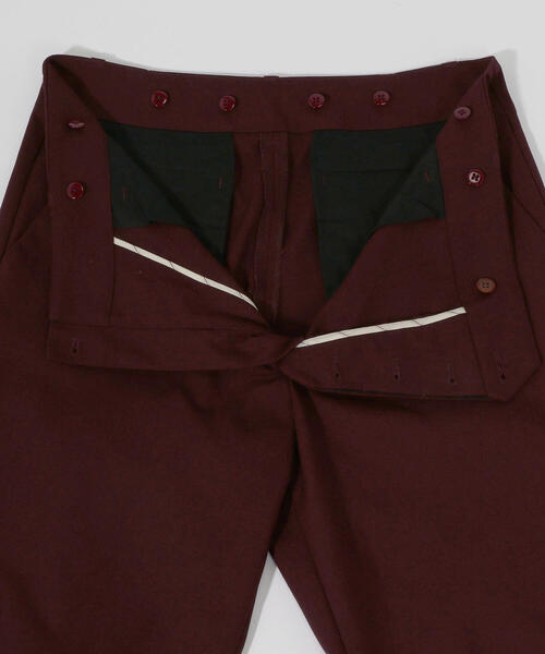 BLUE WORK(ブルーワーク)の「ポリエステルコットン フライフロント セミワイドパンツ(その他パンツ・メンズ・ダークブラウン/バーガンディー・S/M/XS)」の14枚目の写真