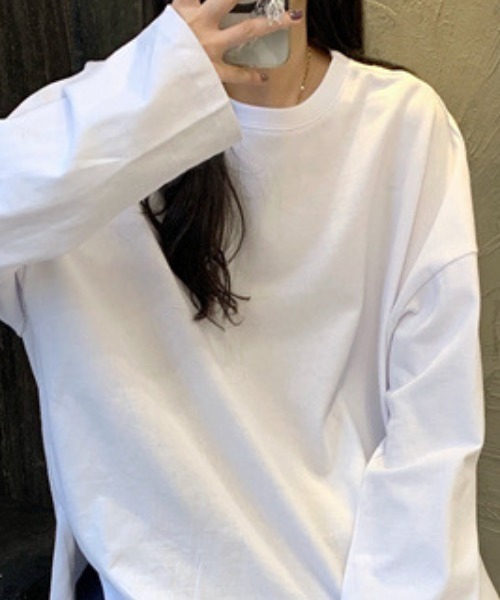 gossip！ロサンゼルス（ゴシップロサンゼルス）の「ビッグシルエット・オーバートップス（Tシャツ/カットソー・レディース・ホワイト/ピンク/ブラック・M/XL/L/2XL）」の5枚目の写真