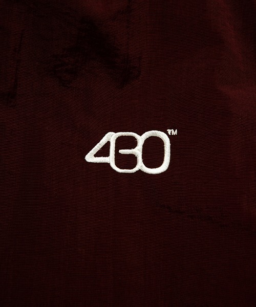 430(フォーサーティ)の「【430】NYLON TRACK JACKET(ナイロンジャケット・メンズ・バーガンディー/ブラック/グレー・2/1/3)」の6枚目の写真