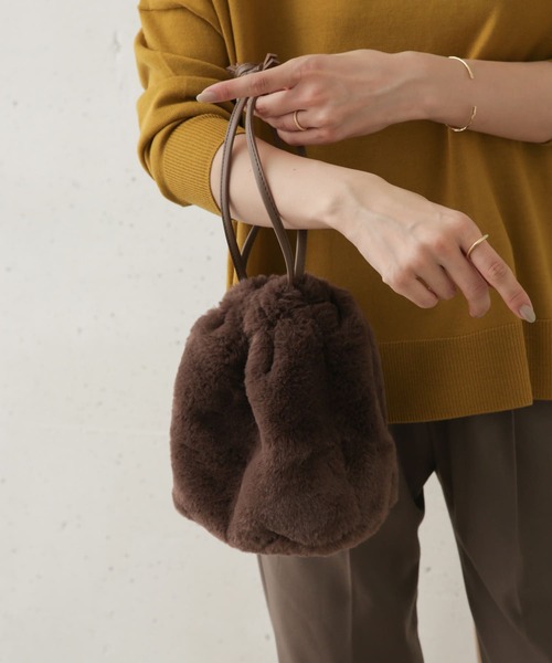 URBAN RESEARCH DOORS（アーバンリサーチドアーズ）の「【WEB限定】4WAYバケツショルダーバッグ（ショルダーバッグ・レディース・ベージュ/ブラウン/キャメル・ONE）」の5枚目の写真