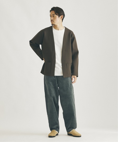 JOURNAL STANDARD（ジャーナルスタンダード）の「ダブルフェイス ボタンレス カーディガン/ルーズカーディガン（カーディガン/ボレロ・メンズ・ブラック/ベージュ/ネイビー/グリーン・SMALL/MEDIUM/LARGE）」の12枚目の写真