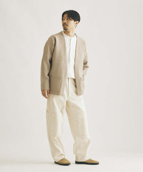 JOURNAL STANDARD（ジャーナルスタンダード）の「ダブルフェイス ボタンレス カーディガン/ルーズカーディガン（カーディガン/ボレロ・メンズ・ブラック/ベージュ/ネイビー/グリーン・SMALL/MEDIUM/LARGE）」の13枚目の写真