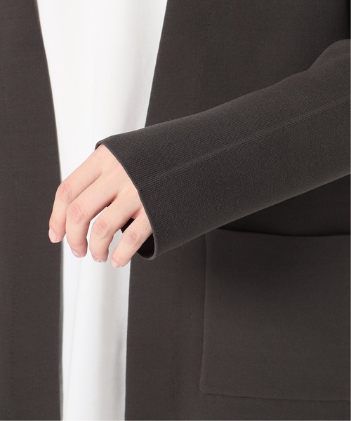 JOURNAL STANDARD（ジャーナルスタンダード）の「ダブルフェイス ボタンレス カーディガン/ルーズカーディガン（カーディガン/ボレロ・メンズ・ブラック/ベージュ/ネイビー/グリーン・SMALL/MEDIUM/LARGE）」の10枚目の写真