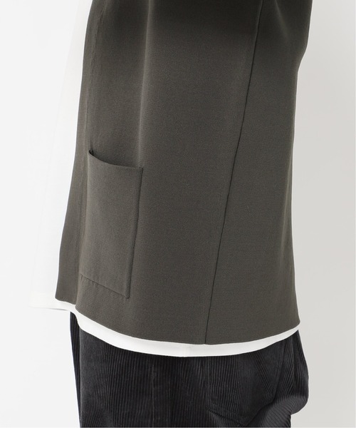 JOURNAL STANDARD（ジャーナルスタンダード）の「ダブルフェイス ボタンレス カーディガン/ルーズカーディガン（カーディガン/ボレロ・メンズ・ブラック/ベージュ/ネイビー/グリーン・SMALL/MEDIUM/LARGE）」の17枚目の写真