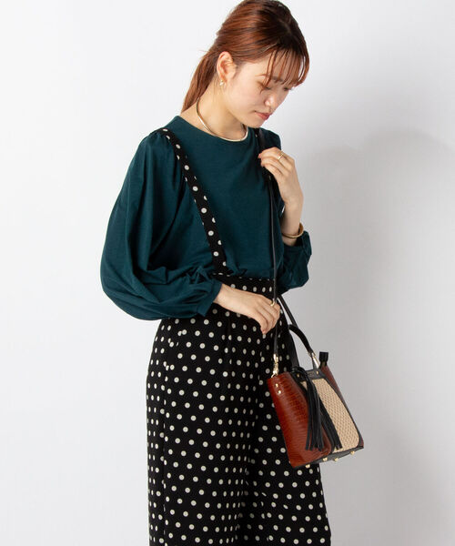 NOLLEY’S(ノーリーズ)の「◇【WEB限定】ボリューム袖カットソー(Tシャツ/カットソー・レディース・ブラック/レッド/ミント・FREE)」の4枚目の写真