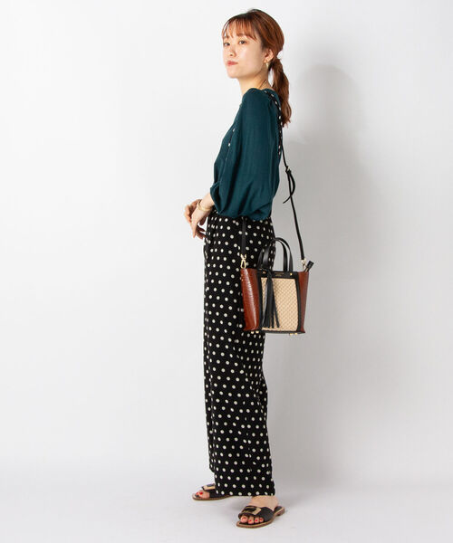 NOLLEY’S(ノーリーズ)の「◇【WEB限定】ボリューム袖カットソー(Tシャツ/カットソー・レディース・ブラック/レッド/ミント・FREE)」の6枚目の写真