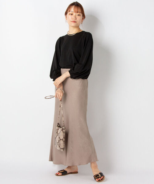 NOLLEY’S(ノーリーズ)の「◇【WEB限定】ボリューム袖カットソー(Tシャツ/カットソー・レディース・ブラック/レッド/ミント・FREE)」の8枚目の写真