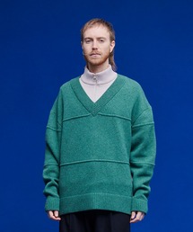 UNITED TOKYO | レイヤードハーフジップニット(ニット/セーター)