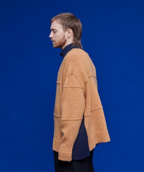 UNITED TOKYO（ユナイテッドトウキョウ）の「レイヤードハーフジップニット（ニット/セーター・メンズ・ブラック/グリーン/キャメル/ブラック系その他2・FREE）」の19枚目の写真