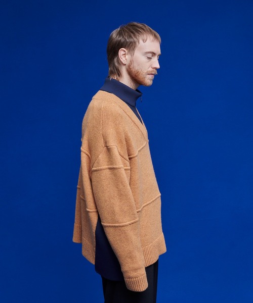 UNITED TOKYO（ユナイテッドトウキョウ）の「レイヤードハーフジップニット（ニット/セーター・メンズ・ブラック/グリーン/キャメル/ブラック系その他2・FREE）」の20枚目の写真