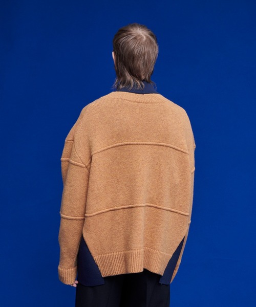 UNITED TOKYO（ユナイテッドトウキョウ）の「レイヤードハーフジップニット（ニット/セーター・メンズ・ブラック/グリーン/キャメル/ブラック系その他2・FREE）」の21枚目の写真