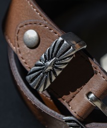 CALIFORNIA OUTFITTERS | 3- メタル バックル フェイクレザー ウエスタン ベルト【Maison Selectメゾンセレクト】(ベルト)
