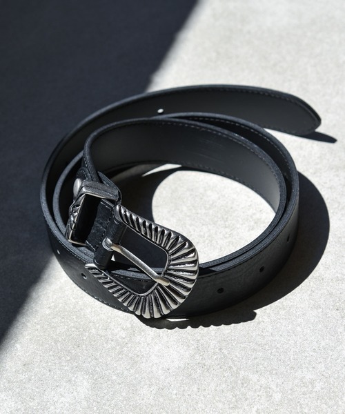 CALIFORNIA OUTFITTERS（カリフォルニア アウトフィッターズ）の「3- メタル バックル フェイクレザー ウエスタン ベルト【Maison Selectメゾンセレクト】（ベルト・レディース・ブラック/ブラウン・ONE SIZE）」の2枚目の写真