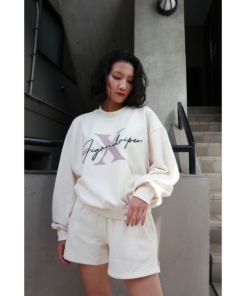 FIG&VIPER（フィグアンドバイパー）の「10th MID PO（スウェット・レディース・ピンク/アイボリー/ダークグレー・FREE）」の6枚目の写真