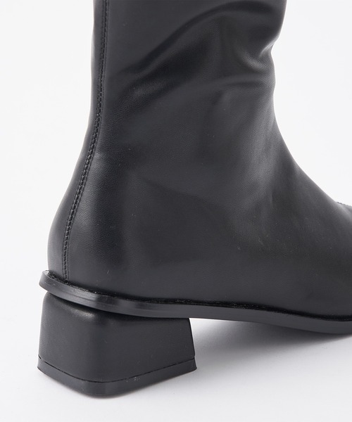 one after another NICE CLAUP（ワンアフターアナザーナイスクラップ）の「今年のスタイリングにマストアイテム！ロングブーツ（ブーツ・レディース・ブラック/ダークブラウン/アイボリー・S/M/L）」の16枚目の写真