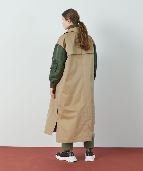 FRAPBOIS（フラボア）の「ミックストレンチ コート（その他アウター・レディース・ベージュ/ブラック・2/1/3）」の10枚目の写真