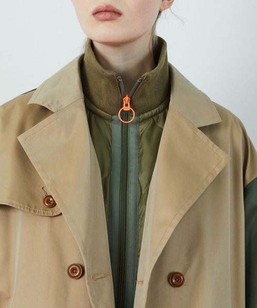 FRAPBOIS（フラボア）の「ミックストレンチ コート（その他アウター・レディース・ベージュ/ブラック・2/1/3）」の18枚目の写真