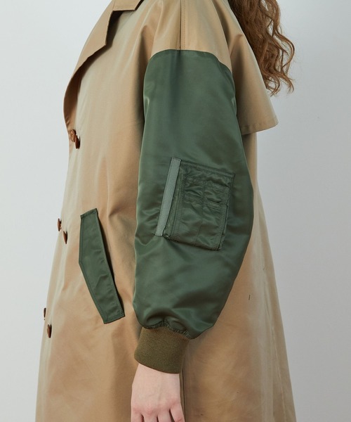 FRAPBOIS（フラボア）の「ミックストレンチ コート（その他アウター・レディース・ベージュ/ブラック・2/1/3）」の22枚目の写真