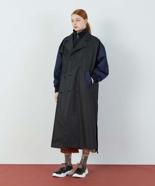 FRAPBOIS（フラボア）の「ミックストレンチ コート（その他アウター・レディース・ベージュ/ブラック・2/1/3）」の20枚目の写真