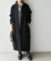 SHIPS any（シップス エニィ）の「SHIPS any: SUPER100 ウール ブレンド スタンドカラー ドルマン ロングコート◇（その他アウター）」