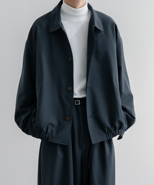 epnok(エプノック)の「バルカラーショートブルゾン(ブルゾン・メンズ・ベージュ/グレイッシュブルー/ダークブラウン・MEDIUM/SMALL/LARGE)」の4枚目の写真