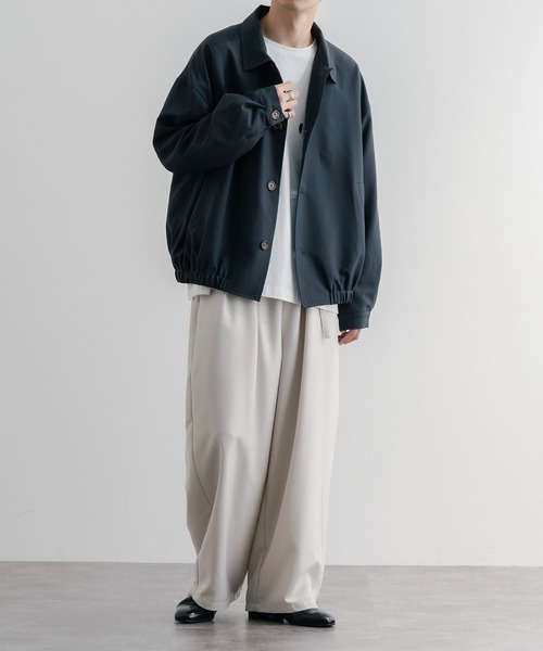 epnok(エプノック)の「バルカラーショートブルゾン(ブルゾン・メンズ・ベージュ/グレイッシュブルー/ダークブラウン・MEDIUM/SMALL/LARGE)」の17枚目の写真