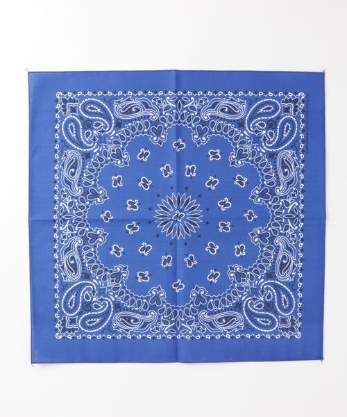 HAV-A-HANK（ハバハンク ）の「HAV-A-HANK ハバハンク ペイズリー バンダナ（バンダナ/スカーフ・メンズ・パープル/ボルドー/レッド/ターコイズブルー/ネイビー/ブラック/ブラック×レッド/ライトピンク/グレー/カーキ/ロイヤルブルー/ダークブルー/サックスブルー/ホワイト・FREE）」の11枚目の写真