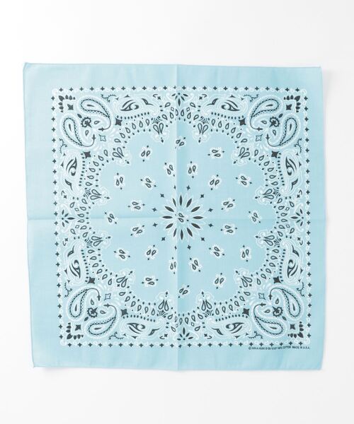 HAV-A-HANK（ハバハンク ）の「HAV-A-HANK ハバハンク ペイズリー バンダナ（バンダナ/スカーフ・メンズ・パープル/ボルドー/レッド/ターコイズブルー/ネイビー/ブラック/ブラック×レッド/ライトピンク/グレー/カーキ/ロイヤルブルー/ダークブルー/サックスブルー/ホワイト・FREE）」の8枚目の写真