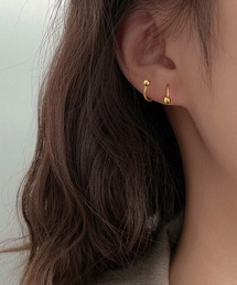 スパイラルピアス(銀めっき)