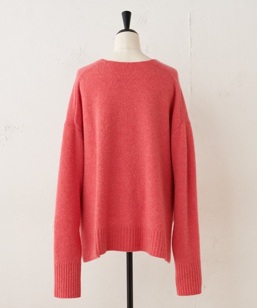 BEARDSLEY（ビアズリー）の「ウール圧縮ニット（ニット/セーター・レディース・ピンク/ブラウン・FREE）」の8枚目の写真