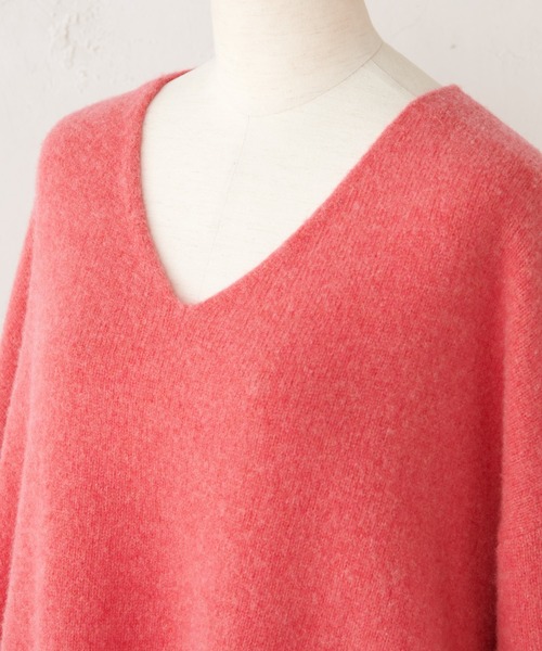 BEARDSLEY（ビアズリー）の「ウール圧縮ニット（ニット/セーター・レディース・ピンク/ブラウン・FREE）」の14枚目の写真