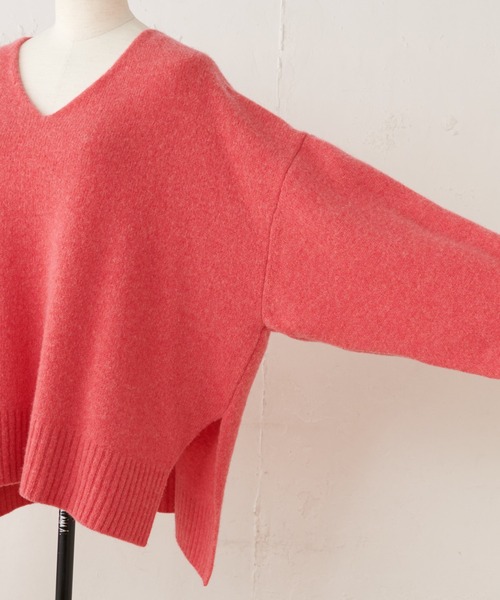 BEARDSLEY（ビアズリー）の「ウール圧縮ニット（ニット/セーター・レディース・ピンク/ブラウン・FREE）」の12枚目の写真