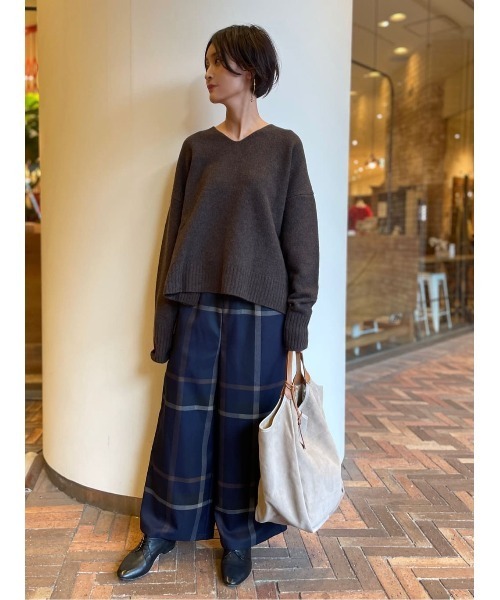 BEARDSLEY（ビアズリー）の「ウール圧縮ニット（ニット/セーター・レディース・ピンク/ブラウン・FREE）」の17枚目の写真