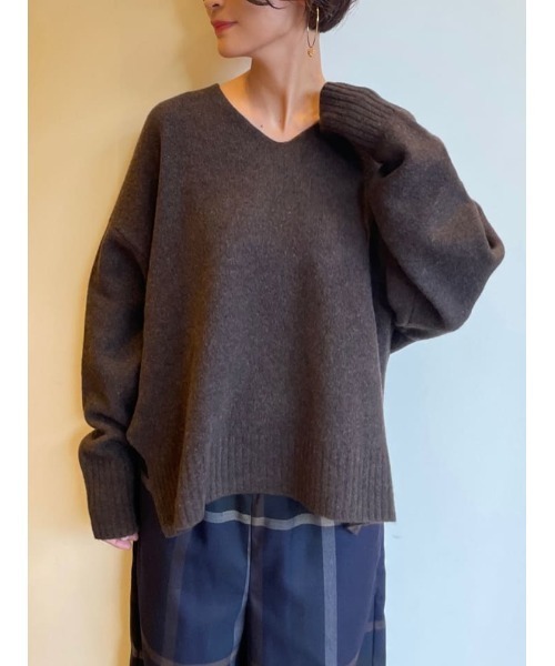 BEARDSLEY（ビアズリー）の「ウール圧縮ニット（ニット/セーター・レディース・ピンク/ブラウン・FREE）」の19枚目の写真