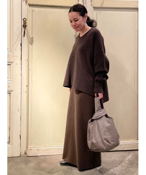 BEARDSLEY（ビアズリー）の「ウール圧縮ニット（ニット/セーター・レディース・ピンク/ブラウン・FREE）」の21枚目の写真