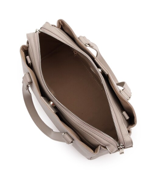 SHOO・LA・RUE（シューラルー）の「◆【抗菌】ミドル2WAYトート（トートバッグ・レディース・ブラック/サンドベージュ/ブラック系7/ナチュラル・00）」の5枚目の写真